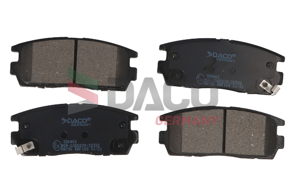Kit de plaquettes de frein, frein à disque DACO Germany 320402