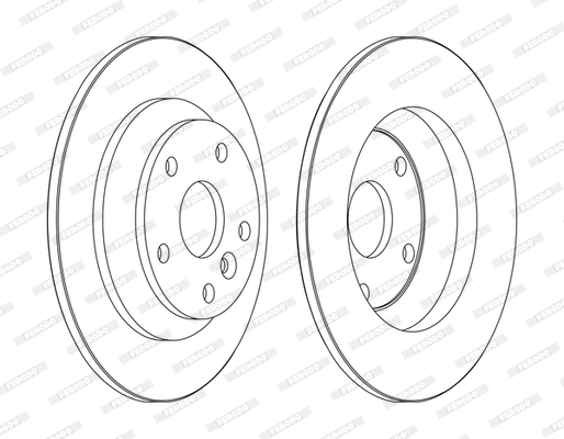 Disque de frein FERODO DDF1616C-D