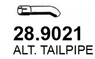 Tuyau d'échappement ASSO 28.9021