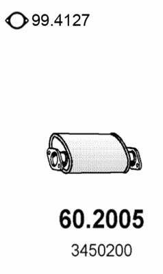 Silencieux avant ASSO 60.2005
