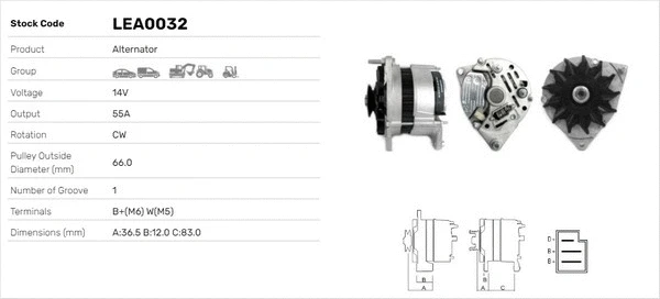 Alternateur LUSA LEA0032