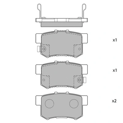 Kit de plaquettes de frein, frein à disque HAGEN GP1076-R
