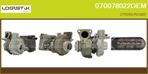 Turbocompresseur, suralimentation LGK 070078022OEM