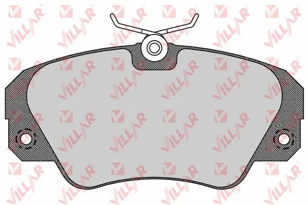 Kit de plaquettes de frein, frein à disque VILLAR 626.0449