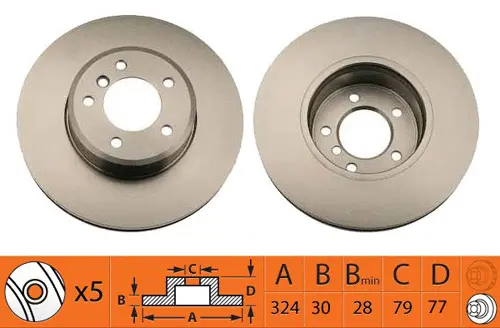 Disque de frein SB BR32118T