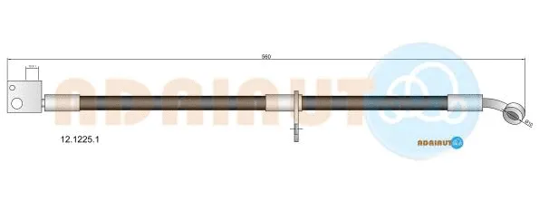 Flexible de frein ADRIAUTO 12.1225.1