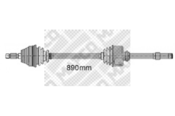 Arbre de transmission MAPCO 16423