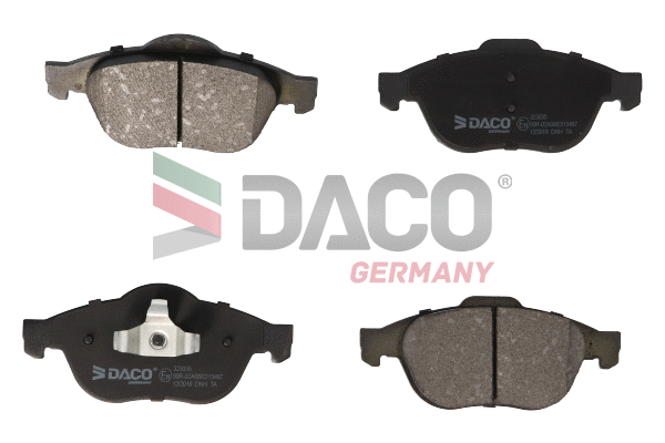 Kit de plaquettes de frein, frein à disque DACO Germany 323035