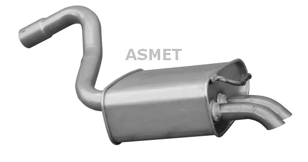 Silencieux arrière ASMET 07.204