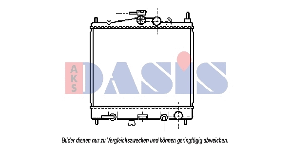 Radiateur, refroidissement du moteur AKS DASIS 070066N