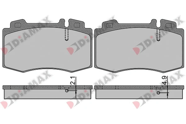 Kit de plaquettes de frein, frein à disque DIAMAX N09694