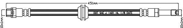 Flexible de frein JURATEK JBH1011
