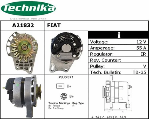 Alternateur Technika A21832
