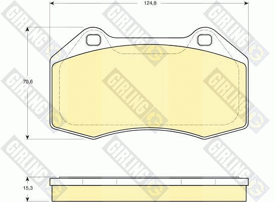 Kit de plaquettes de frein, frein à disque GIRLING 6116069