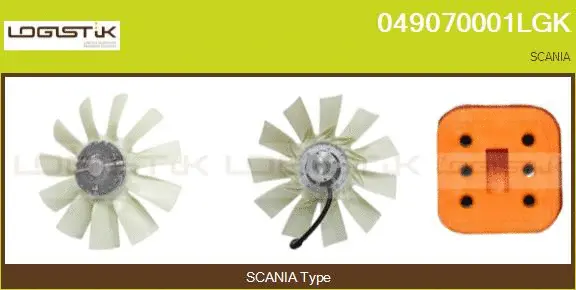 Embrayage, ventilateur de radiateur LGK 049070001LGK
