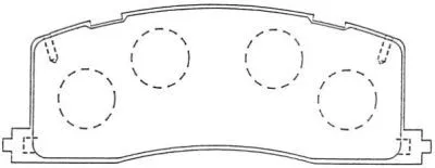 Kit de plaquettes de frein, frein à disque AISIN ASN-259