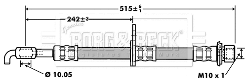 Flexible de frein BORG & BECK BBH7417