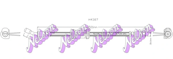 Flexible de frein KAWE H4387