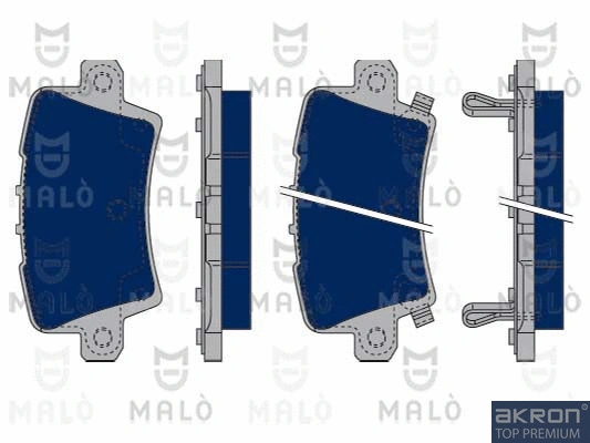 Kit de plaquettes de frein, frein à disque AKRON-MALÒ 1050235