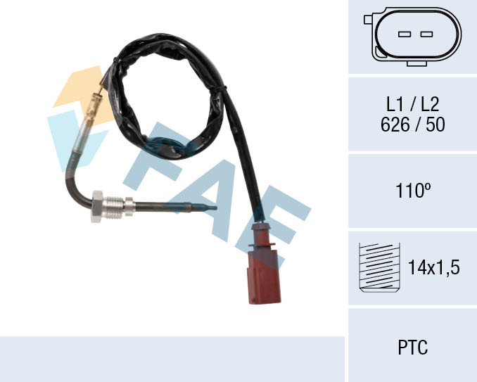Capteur, température des gaz FAE 68042