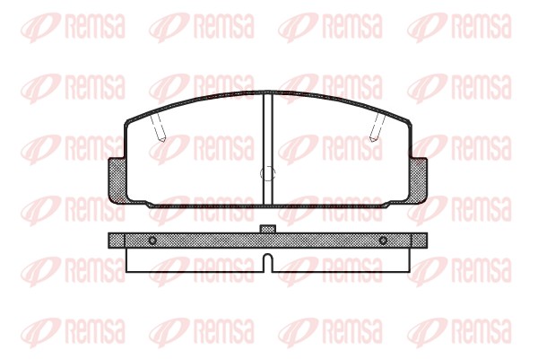 Kit de plaquettes de frein, frein à disque REMSA 0179.20