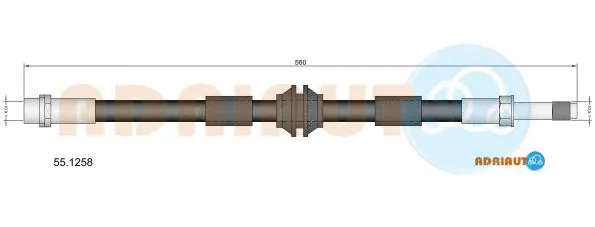 Flexible de frein ADRIAUTO 55.1258