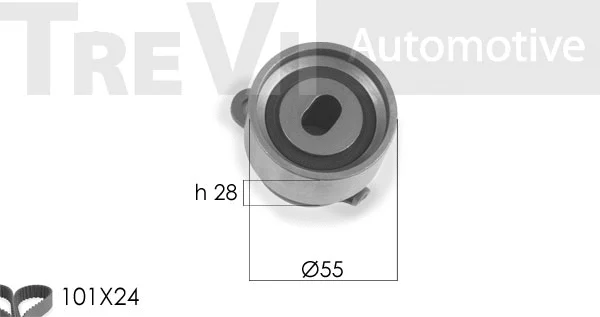 Kit de courroie crantée TREVI AUTOMOTIVE KD1150