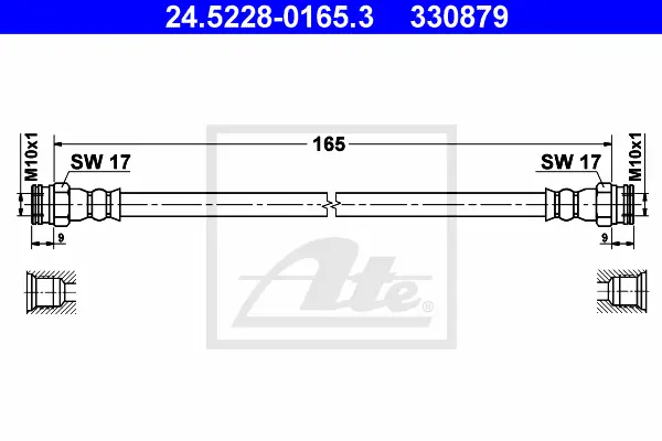 Flexible de frein ATE-APAC 24.5228-0165.3