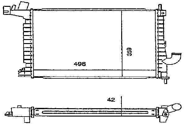 Radiateur, refroidissement du moteur ORDONEZ 2060160