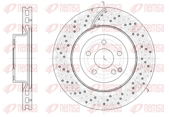 Disque de frein REMSA 61847.10