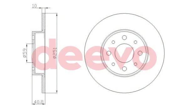 Disque de frein DEEVO BD24360