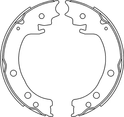 Jeu de mâchoires de frein, frein de stationnement SB BS29001