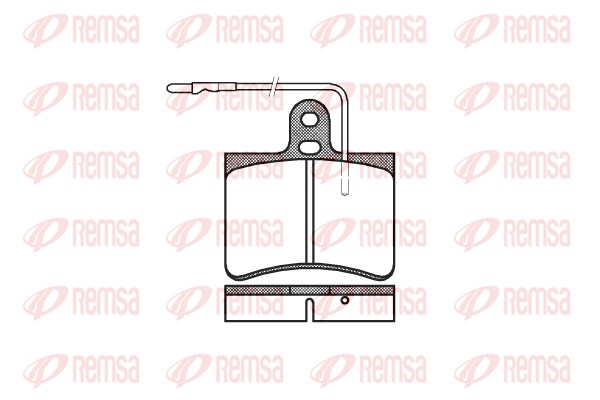 Kit de plaquettes de frein, frein à disque REMSA 0033.14