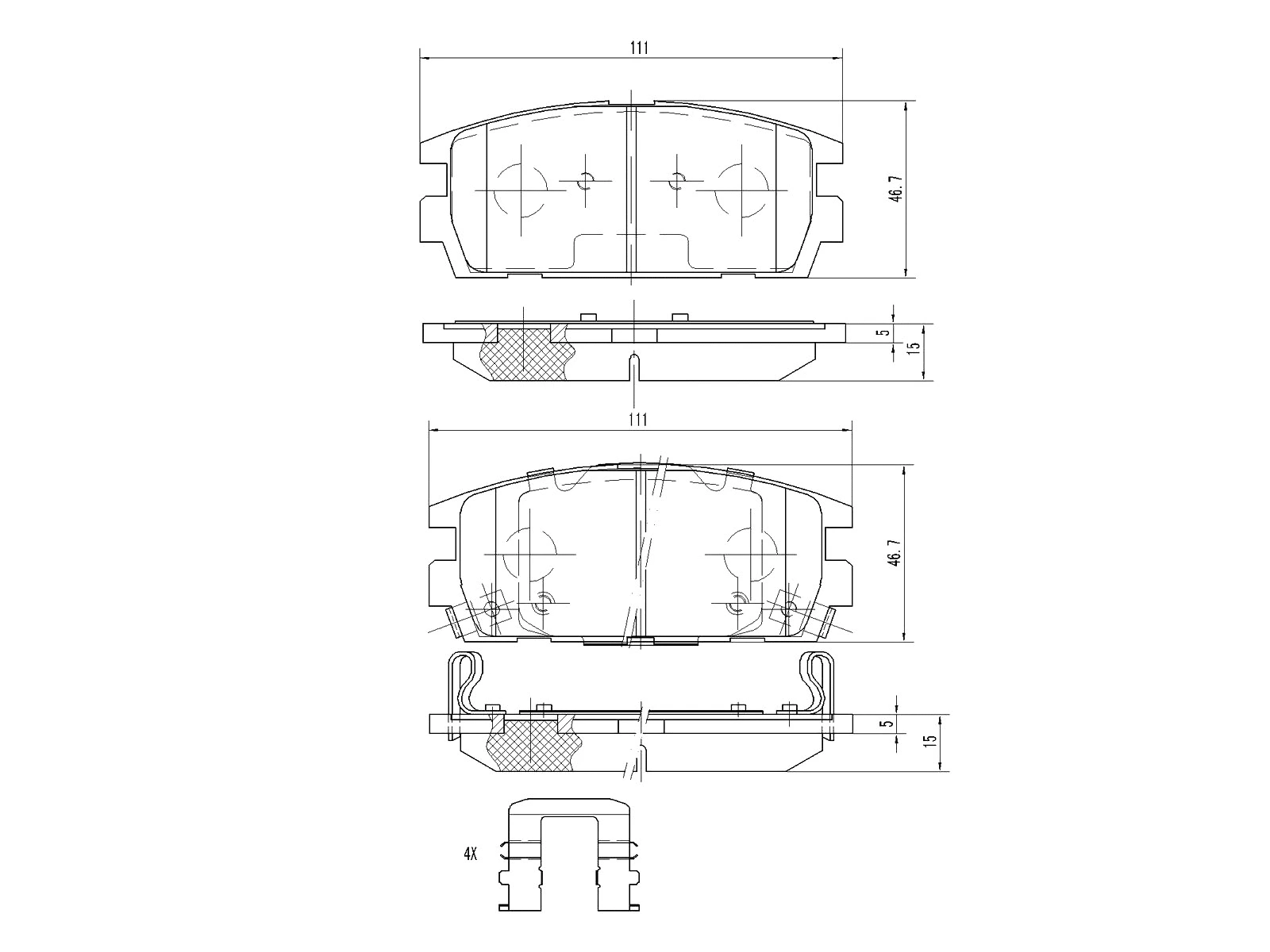 Kit de plaquettes de frein, frein à disque A.Z. Meisterteile AZMT-44-022-1230