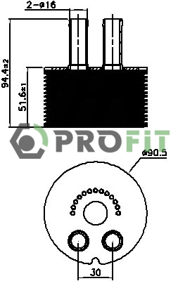 Radiateur d'huile PROFIT 1745-0047