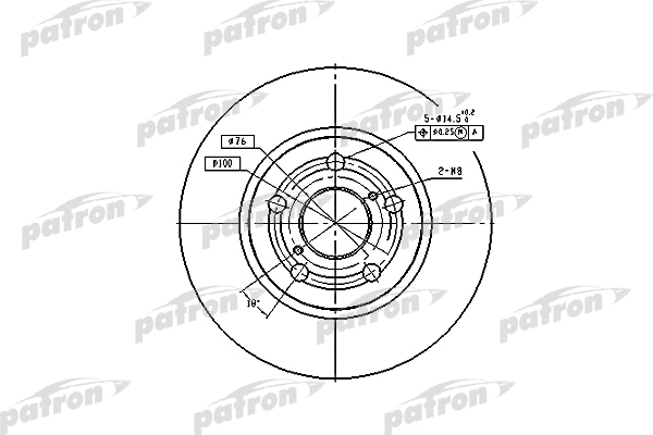 Disque de frein PATRON PBD2742