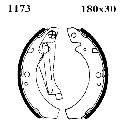 Jeu de mâchoires de frein BSF 01173