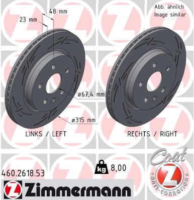 Disque de frein ZIMMERMANN 430.2618.53