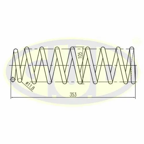 Ressort de suspension G.U.D. GCS259240