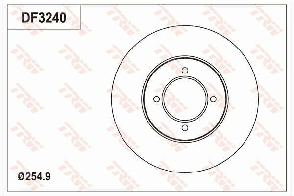 Disque de frein TRW DF3240