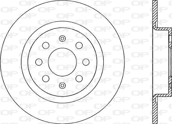 Disque de frein OPEN PARTS BDA2249.10