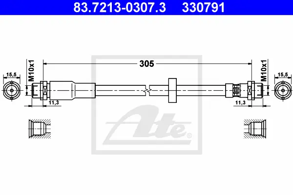 Flexible de frein ATE-APAC 83.7213-0307.3