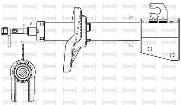 Amortisseur TOOR SG16250