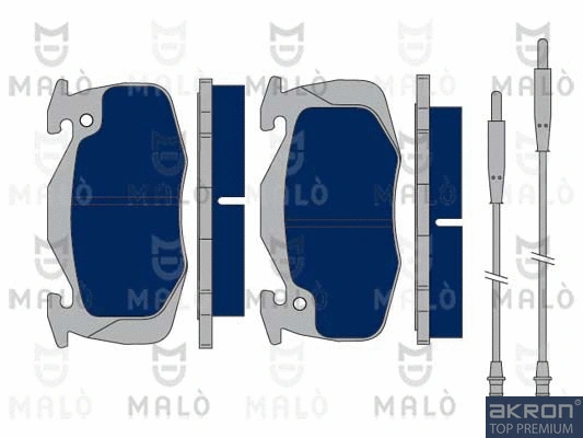 Kit de plaquettes de frein, frein à disque AKRON-MALÒ 1050147