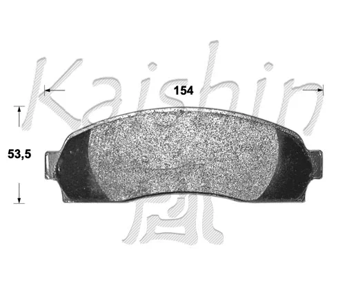 Kit de plaquettes de frein, frein à disque KAISHIN FK10077