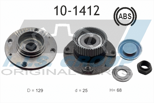 Kit de roulements de roue IJS GROUP 10-1412