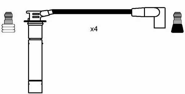 Kit de câbles d'allumage NGK 7707
