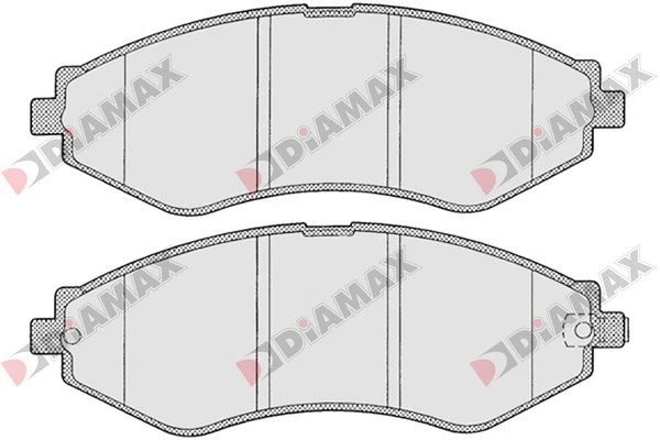Kit de plaquettes de frein, frein à disque DIAMAX N09360