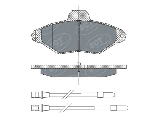 Kit de plaquettes de frein, frein à disque SCT - MANNOL SP 293 PR