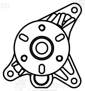 Pompe à eau, refroidissement du moteur LUZAR LWP 1013